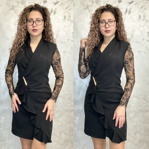 Луксозна рокля - Blazer Dress