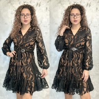Луксозна рокля Black Magnolia