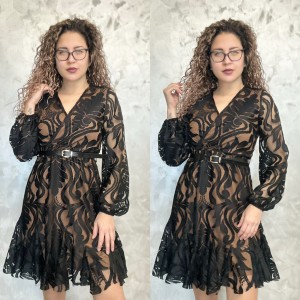 Луксозна рокля Black Magnolia