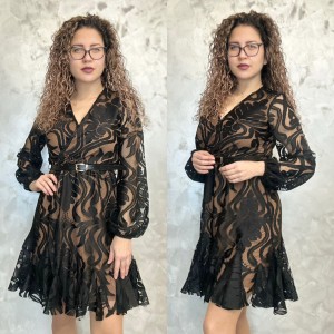 Луксозна рокля Black Magnolia