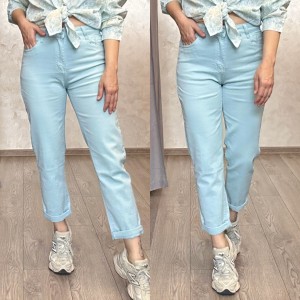 Дамски дънки - Mom fit blue Дамски дънки - Mom fit blue
