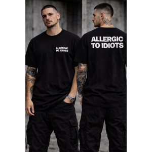 Мъжка Oversized тениска Black Script