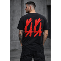 Мъжка Premium тениска - 44 Red design in black