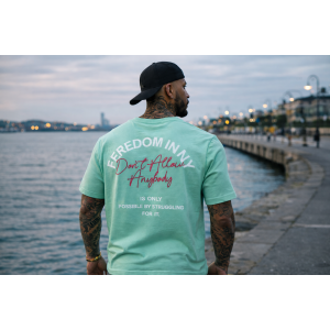 Мъжка тениска Oversized Mint Pink 