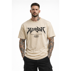 Мъжка Oversized тениска Ecru Мъжка Oversized тениска Ecru