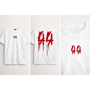 Мъжка Premium тениска - 44 Red design Мъжка Premium тениска - 44 Red design